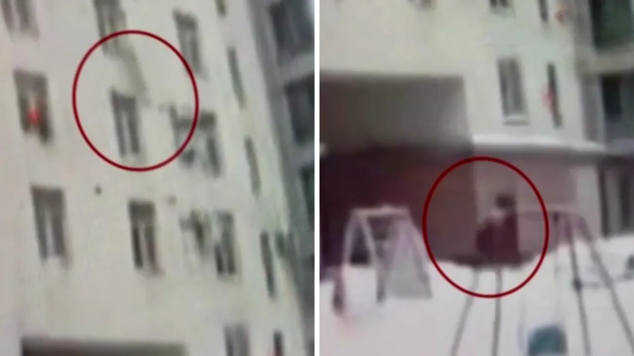 Apartman görevlisi kahramanlık hikayesi yazdı! 7. kattan düşen çocuğu böyle kurtardı 