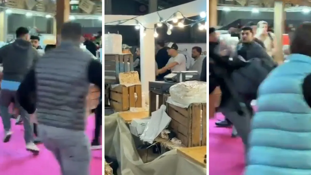 Fransa'daki tarım fuarında korkunç dakikalar: 'Peynir tartışması' kavgaya dönüştü, yumruklar havada uçuştu