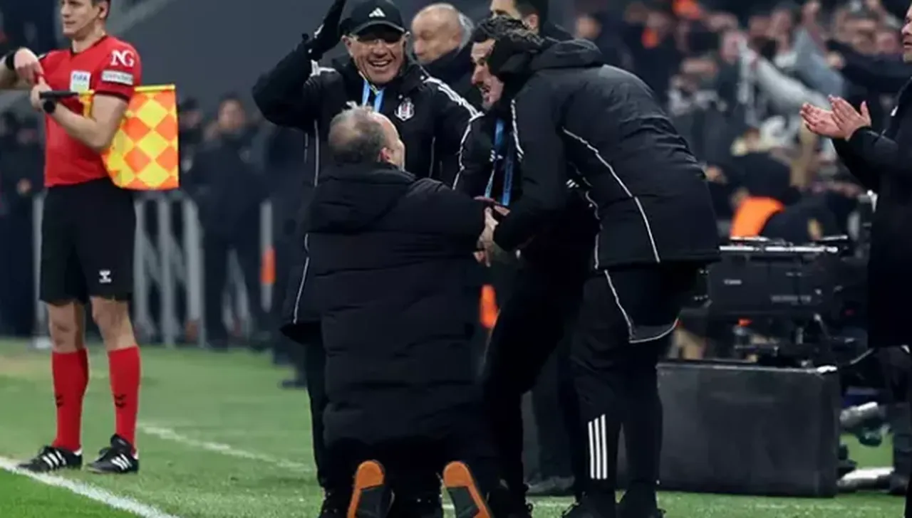 Sergen Yalçın, Oh'un golünden sonra diz çökerek sevindi