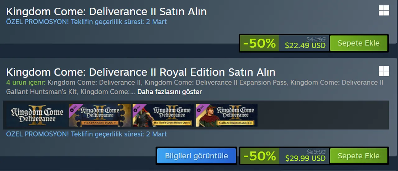 Steam bahar indirimleri için geri sayım sürüyor! Bu hafta Steamde indirime giren oyunlar
