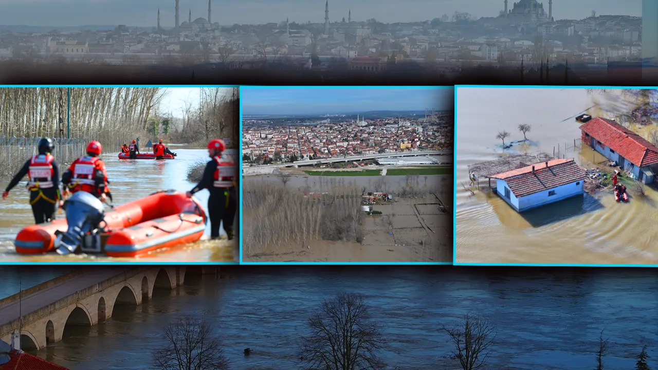 Kırmızı kodlu uyarı turuncuya döndü: Meriç ve Tunca nehirlerinin debisi düşüyor