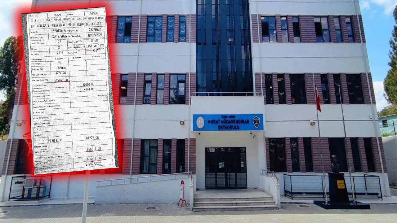 Okula kesilen su faturası pes dedirtti! Milli Eğitim hemen itiraz etti 