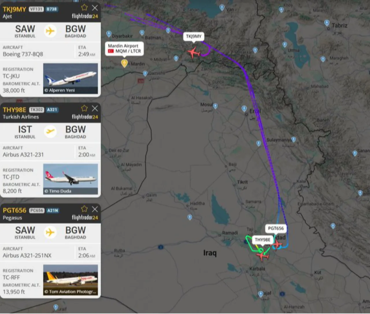 Tüm dünya THY'nin bu uçuşunu izledi: Bağdat Havalimanı aniden kapandı! Nedeni belli oldu
