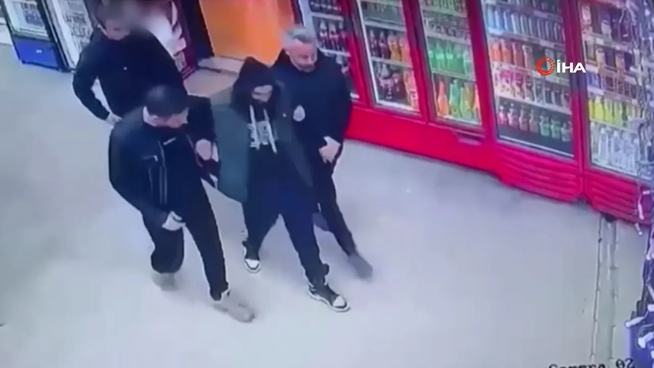 19 yıl kesinleşmiş hapis cezası vardı aranan şahıs markette yakalandı! O anlar kamerada