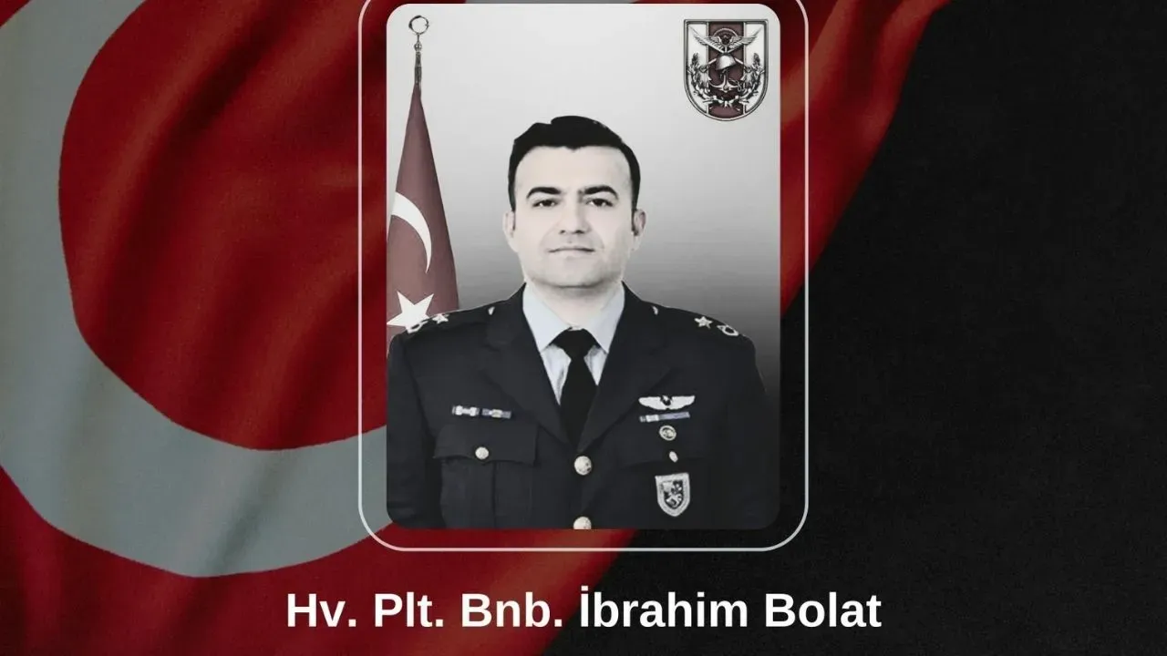 Şehit olan Pilot Binbaşı İbrahim Bolat