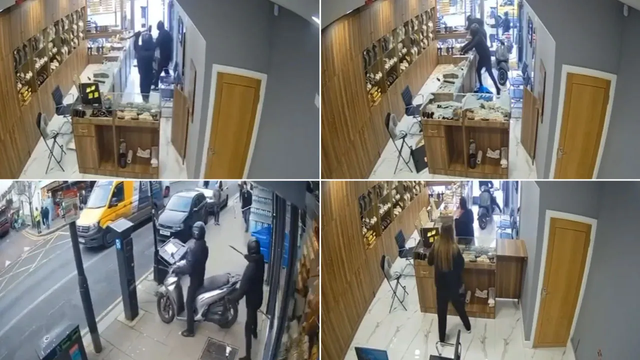 Balyozlu, palalı soygun! Londra’da Türk kuyumcu dükkanı soyuldu