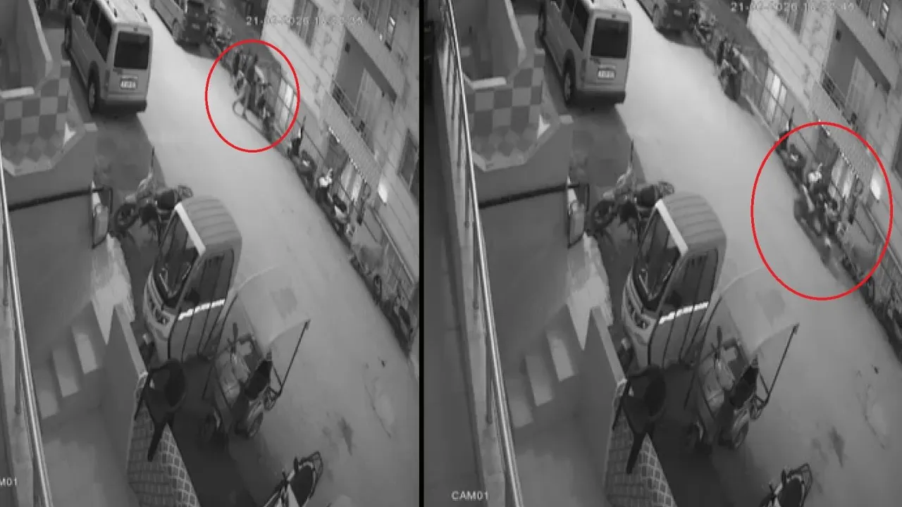 İftar saatinde pişkin hırsızlık kamerada: Motosikleti böyle çalıp kaçtı