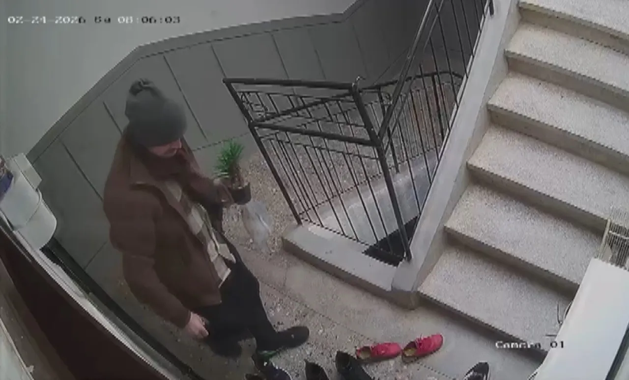 Marka meraklısı hırsız! Umduğunu bulamayınca çiçek çaldı