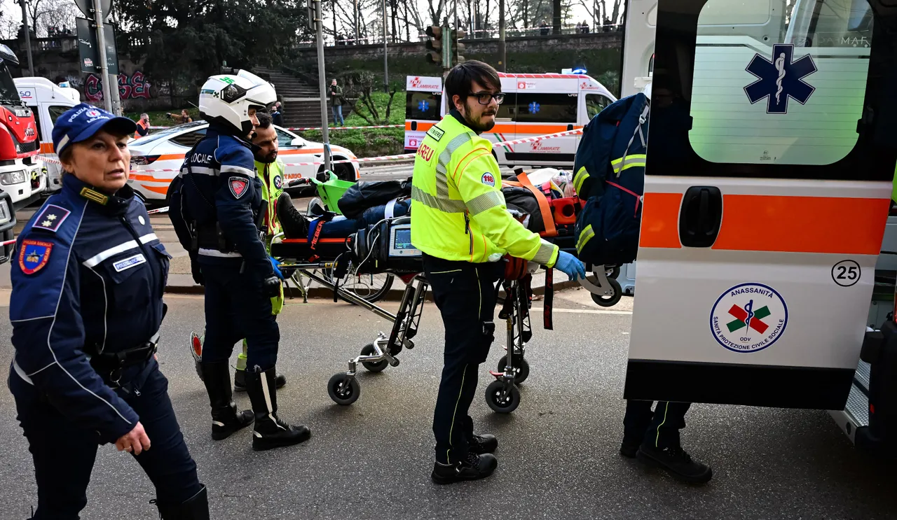İtalya'da tramvay raydan çıktı, ortalık savaş alanına döndü