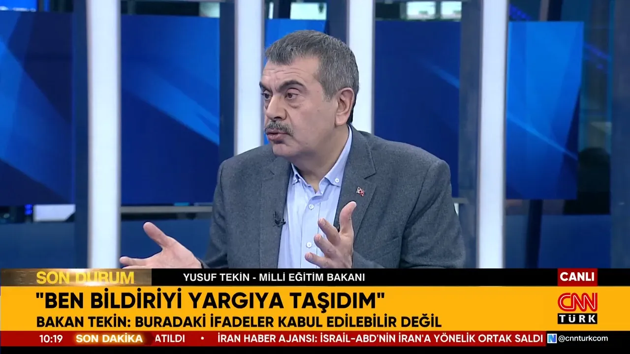 Milli Eğitim Bakanı Yusuf Tekin