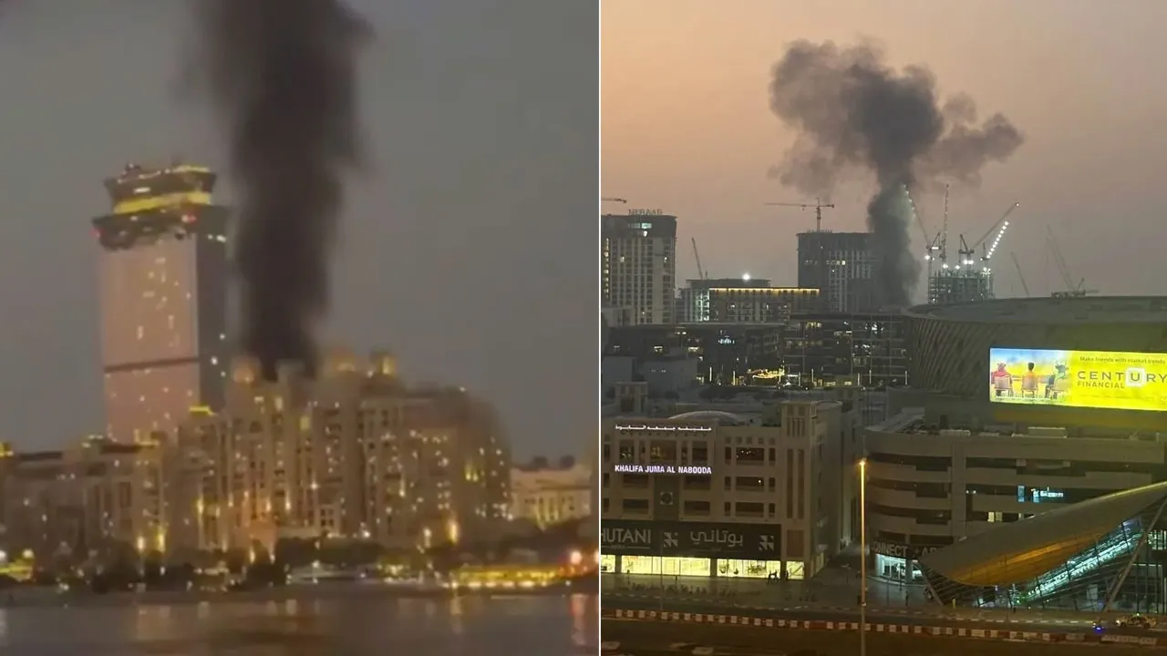Dubai'de art arda patlama sesleri! Bazı bölgelerden dumanlar yükseldi