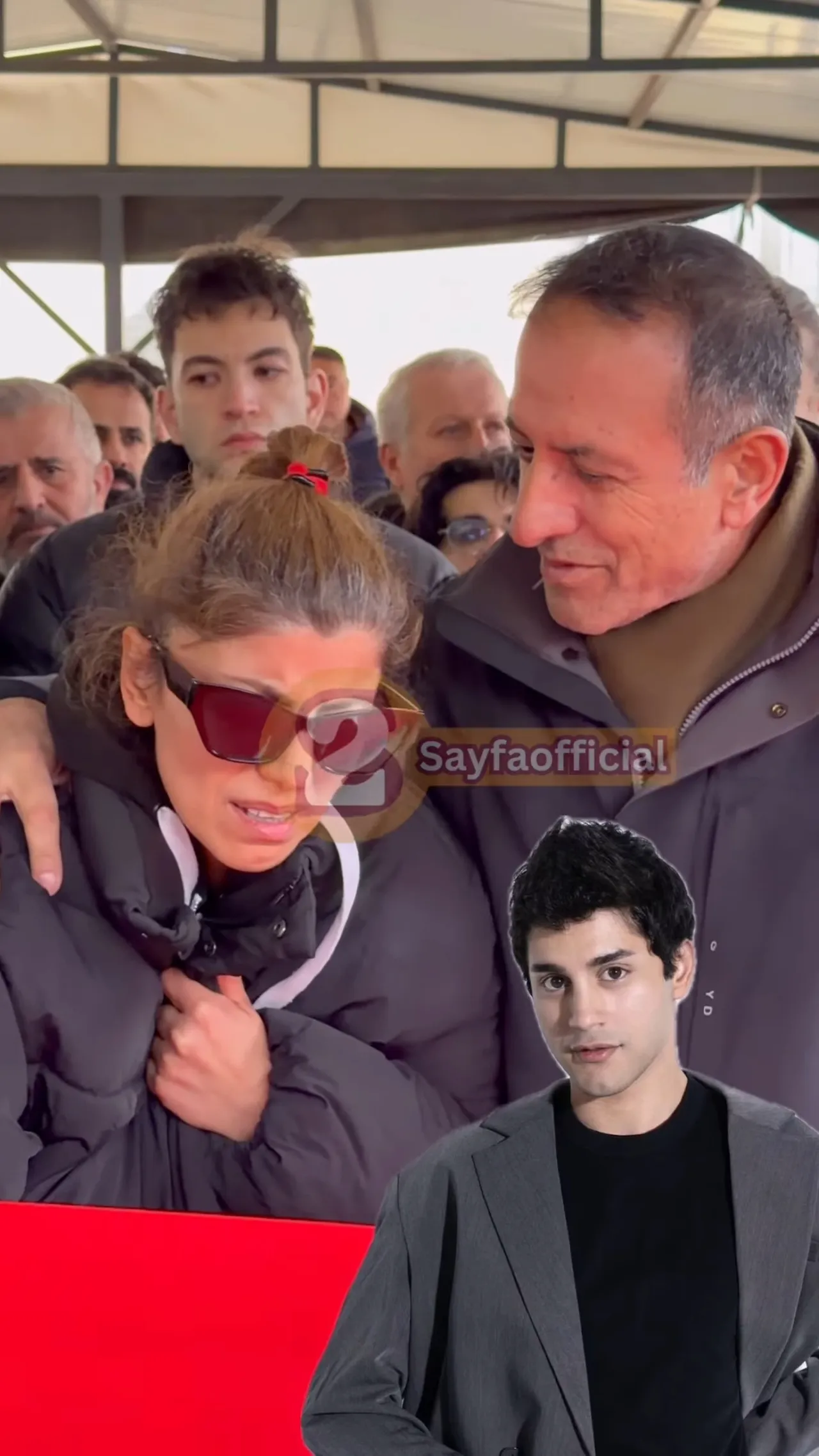 Cenazede zor anlar...