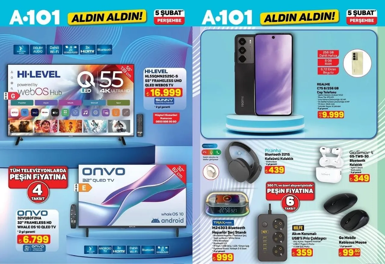 A101 aktüel ürünler kataloğu 5 Şubat! Bu hafta A101'e neler geliyor?