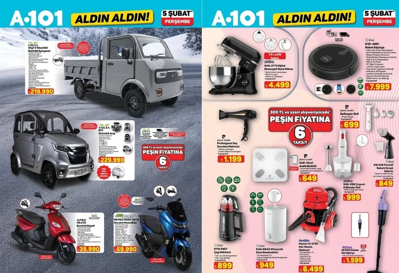 A101 aktüel ürünler kataloğu 5 Şubat! Bu hafta A101'e neler geliyor?