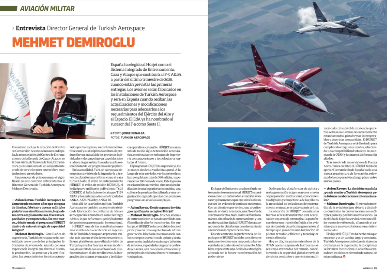 İspanyol dergisi HÜRJET’i kapağına taşıdı: Artık sadece eğitim uçağı değil! TUSAŞ Genel Müdürü duyurdu