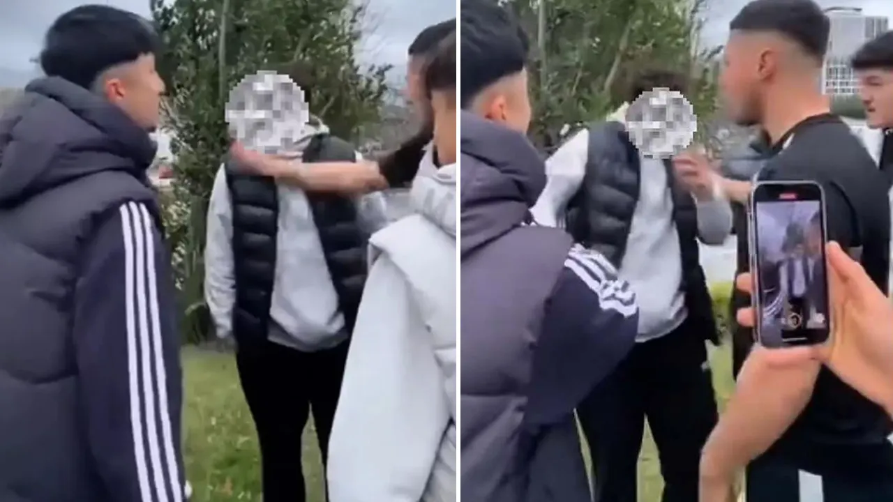 İstanbul Maltepe'de skandal görüntüler: Aralarına aldıkları çocuğa kabusu yaşattılar!