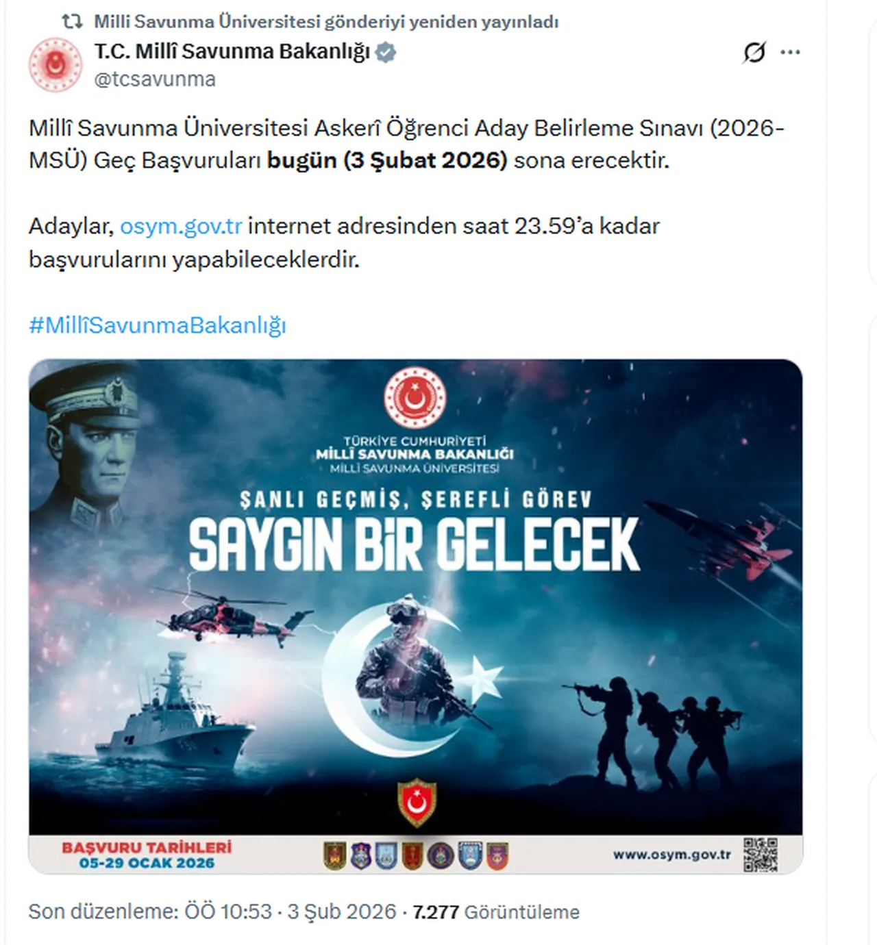 MSÜ geç başvuru süreci bugün sona eriyor! Geç başvuru ücreti ne kadar?