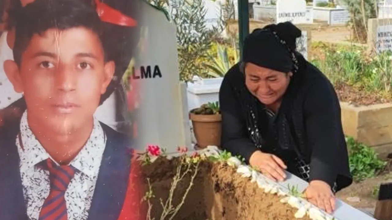 Yağış sonrası oğlunun mezarı çöktü! Acılı anne görünce kahroldu