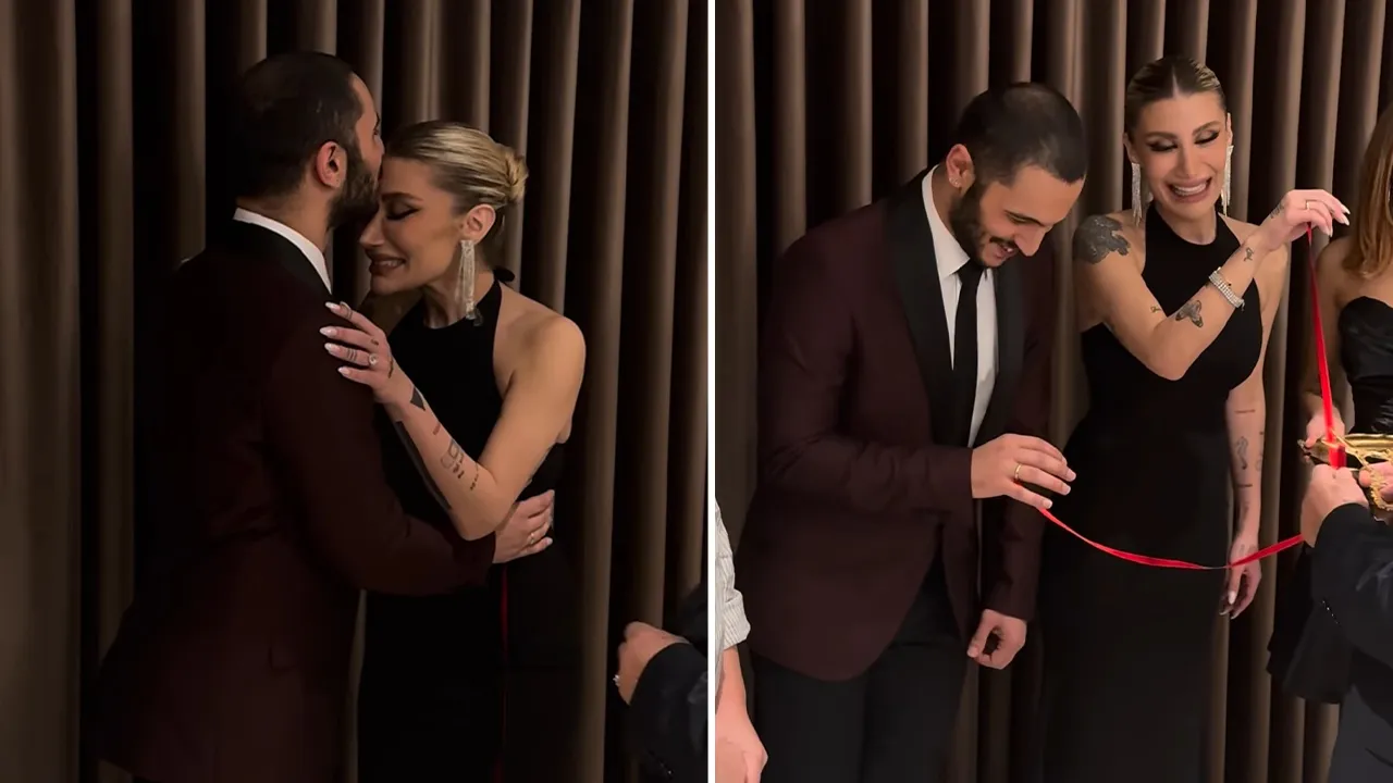 İrem Derici muradına erdi! Nişan yüzükleri bu kez sorunsuz takıldı