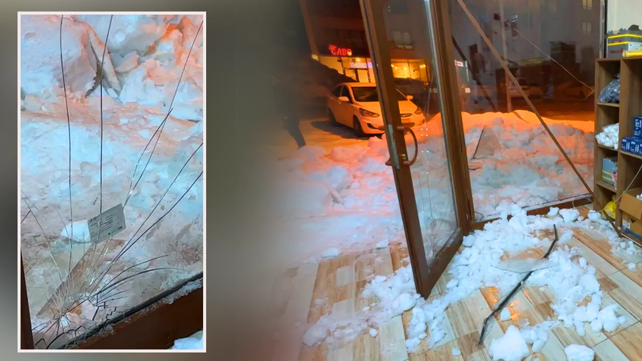 Kar kalınlığı 3 metre! Çatıda biriken kar çöktü, esnaf ölümden döndü