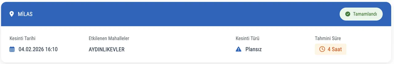 MUSKİ Muğla su kesintisi 5 Şubat: Bodrum, Marmaris, Milas ve Seydikemerde sular ne zaman gelecek?