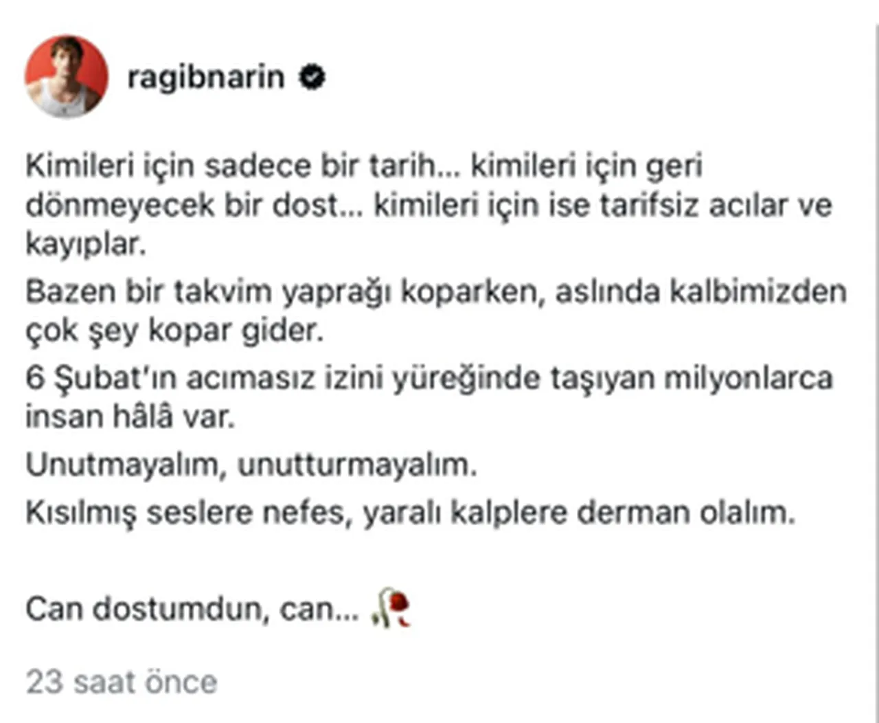 6 Şubat’ta hayatını kaybetmişti! Taha Duymaz’a ‘can dostu’ndan yürek sızlatan vefa