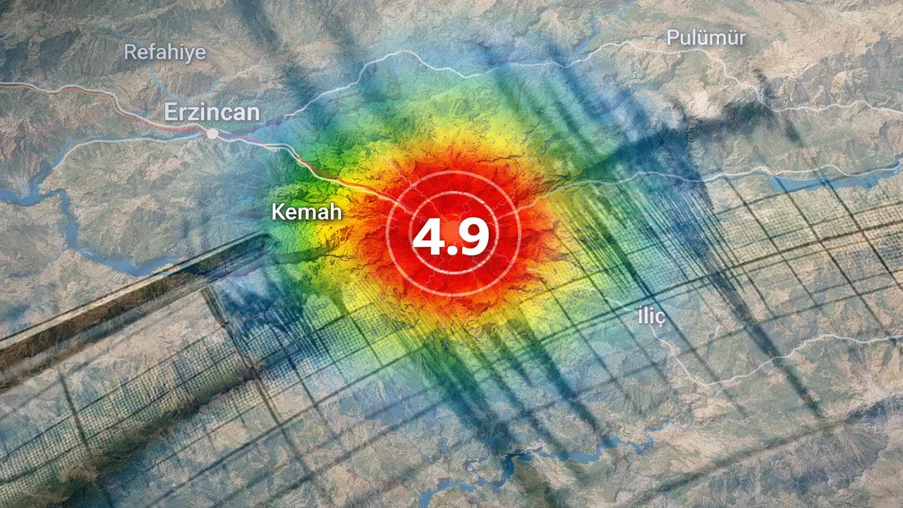Erzincan'da 4.9 şiddetinde deprem!