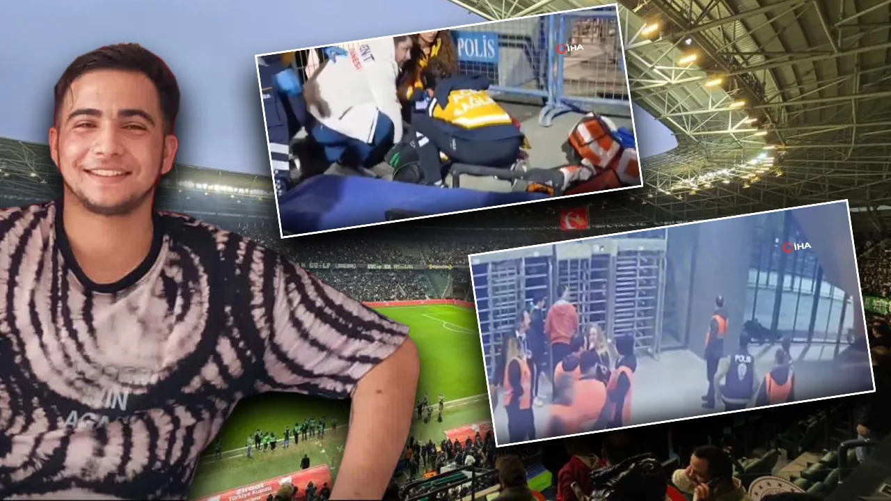 Tribünde ölüme götüren anlar kamerada