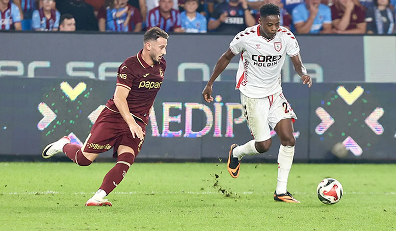 Süper Lig'in 4'üncü haftasında Trabzonspor ile Samsunspor 1-1 berabere kalmıştı.
