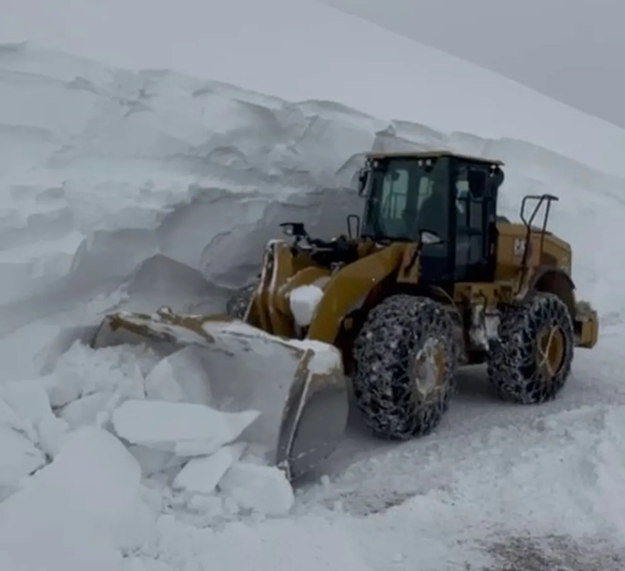 Kar kalınlığı 5 metreyi geçti! Ekiplerin yolu açması saatler aldı