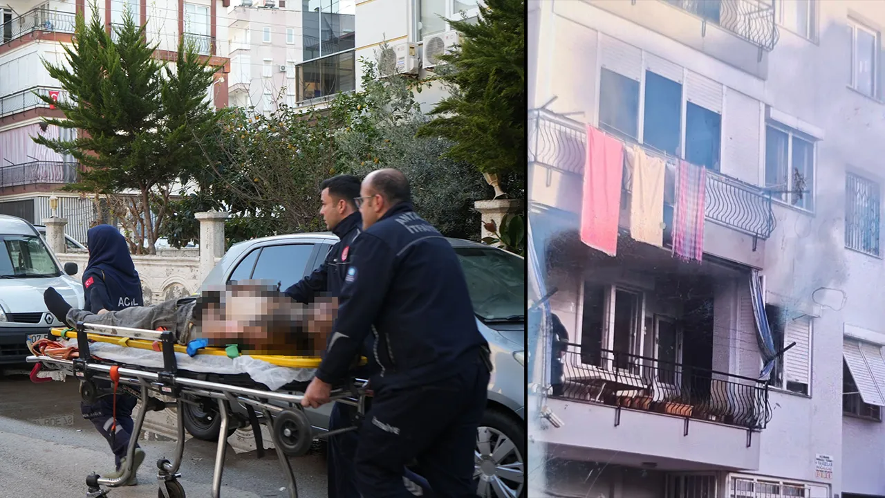 Komşuların zile basmasıyla canını kurtardı! Koridorda yanmış halde buldular