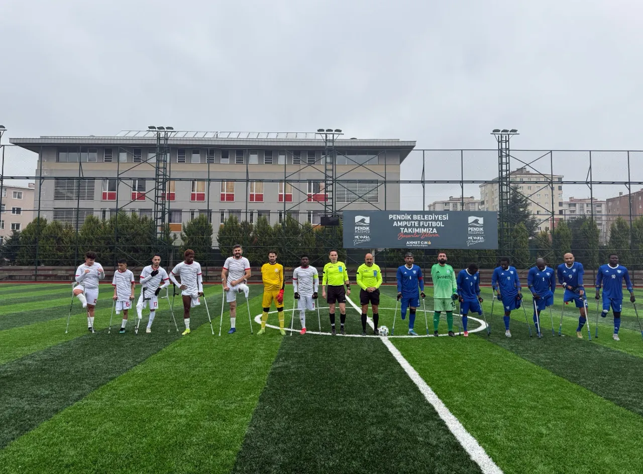 Şahinbey Ampute futbol takımı şampiyonluk yolunda fark attı