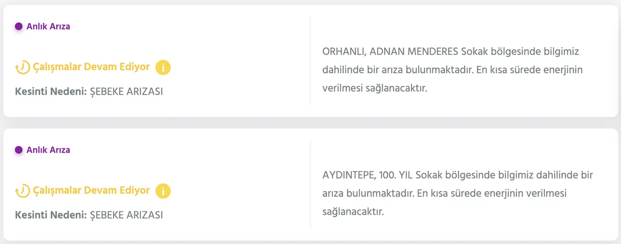 İstanbul elektrik kesintisi 9 Şubat (Tuzla, Sancaktepe, Pendik, Kadıköy) AYEDAŞ kesinti sorgulama