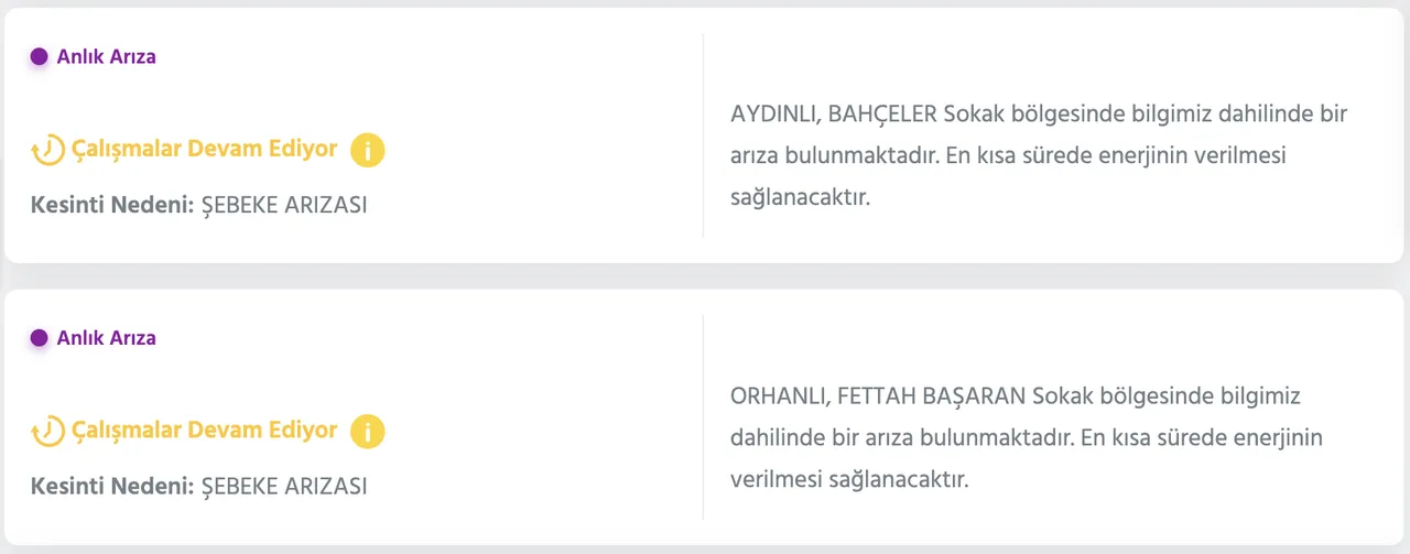 İstanbul elektrik kesintisi 9 Şubat (Tuzla, Sancaktepe, Pendik, Kadıköy) AYEDAŞ kesinti sorgulama