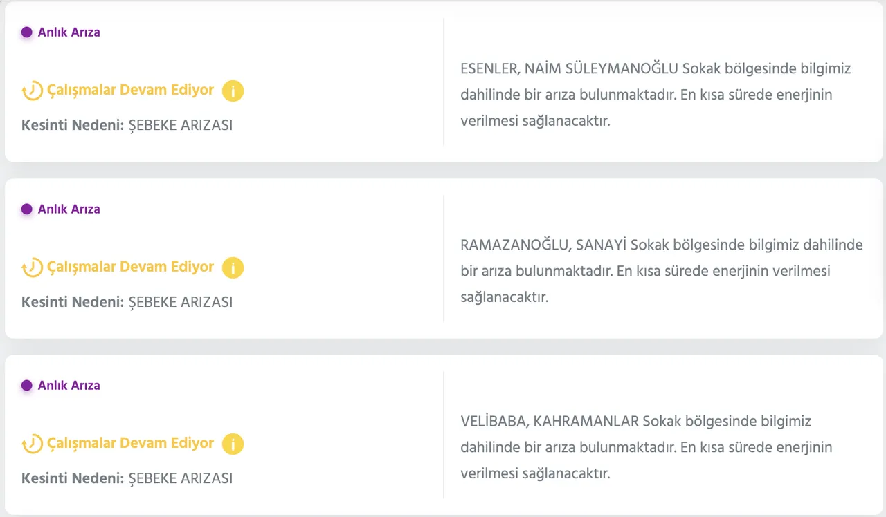 İstanbul elektrik kesintisi 9 Şubat (Tuzla, Sancaktepe, Pendik, Kadıköy) AYEDAŞ kesinti sorgulama