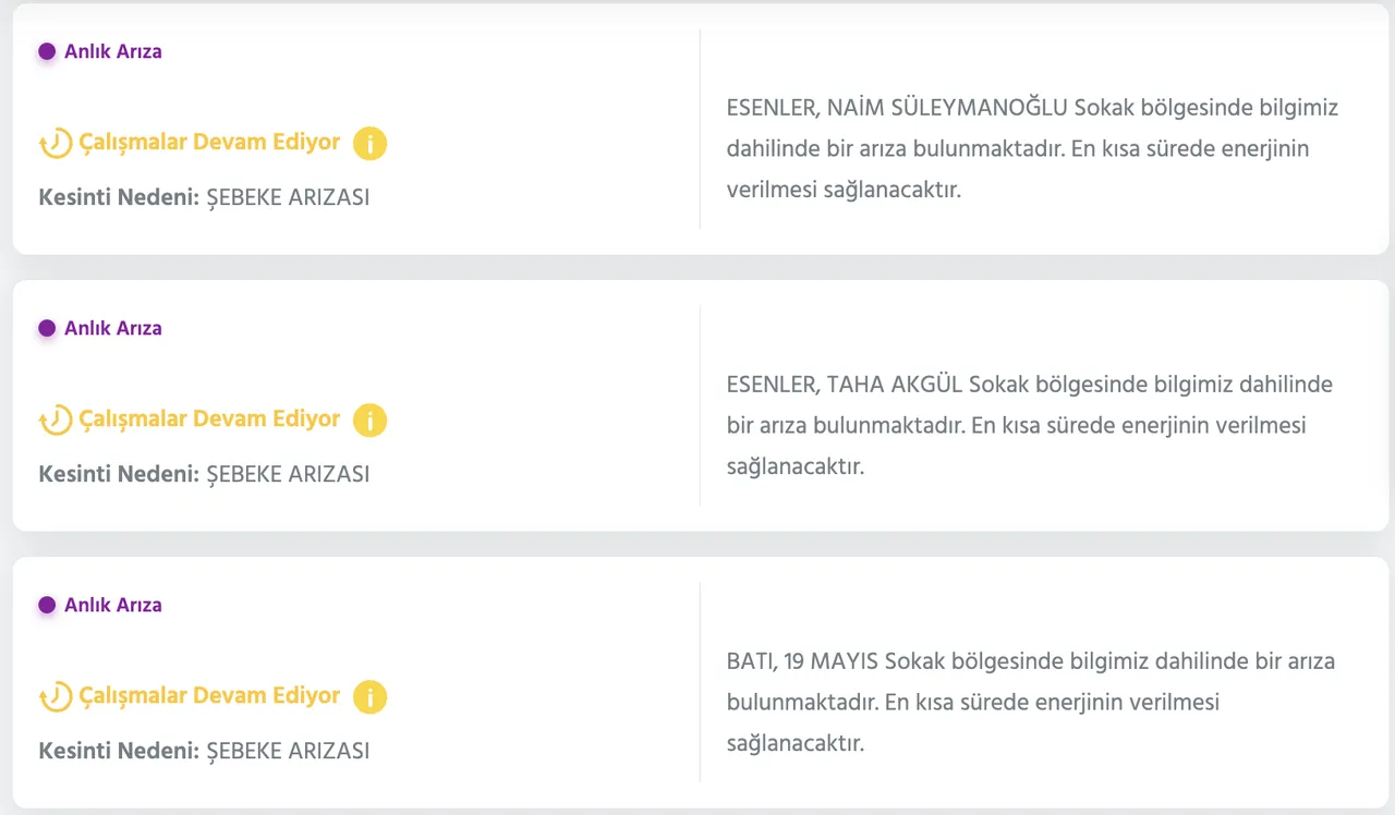 İstanbul elektrik kesintisi 9 Şubat (Tuzla, Sancaktepe, Pendik, Kadıköy) AYEDAŞ kesinti sorgulama