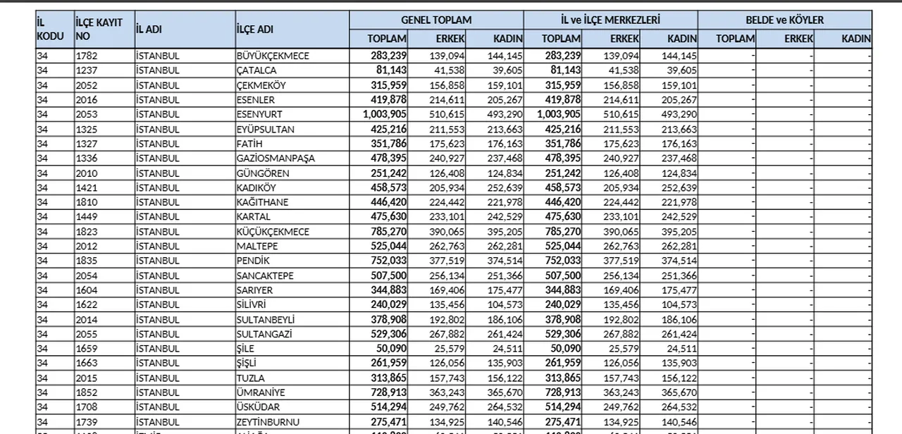 Kalabalık İstanbul’un en tenha ilçesi! Sadece 17 bin kişi yaşıyor