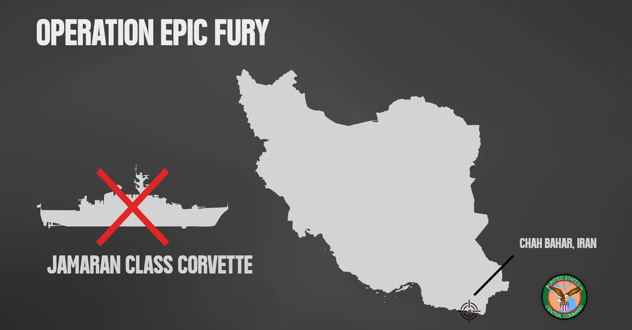 CENTCOM'un paylaştığı saldırı grafiği (X hesabı)