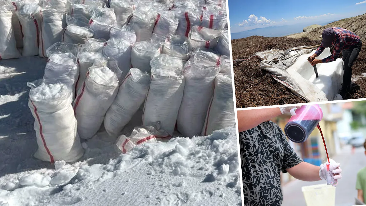 Dağlardan toplayıp toprağın altına gömüyorlar! Yazın serinleten lezzete dönüşüyor