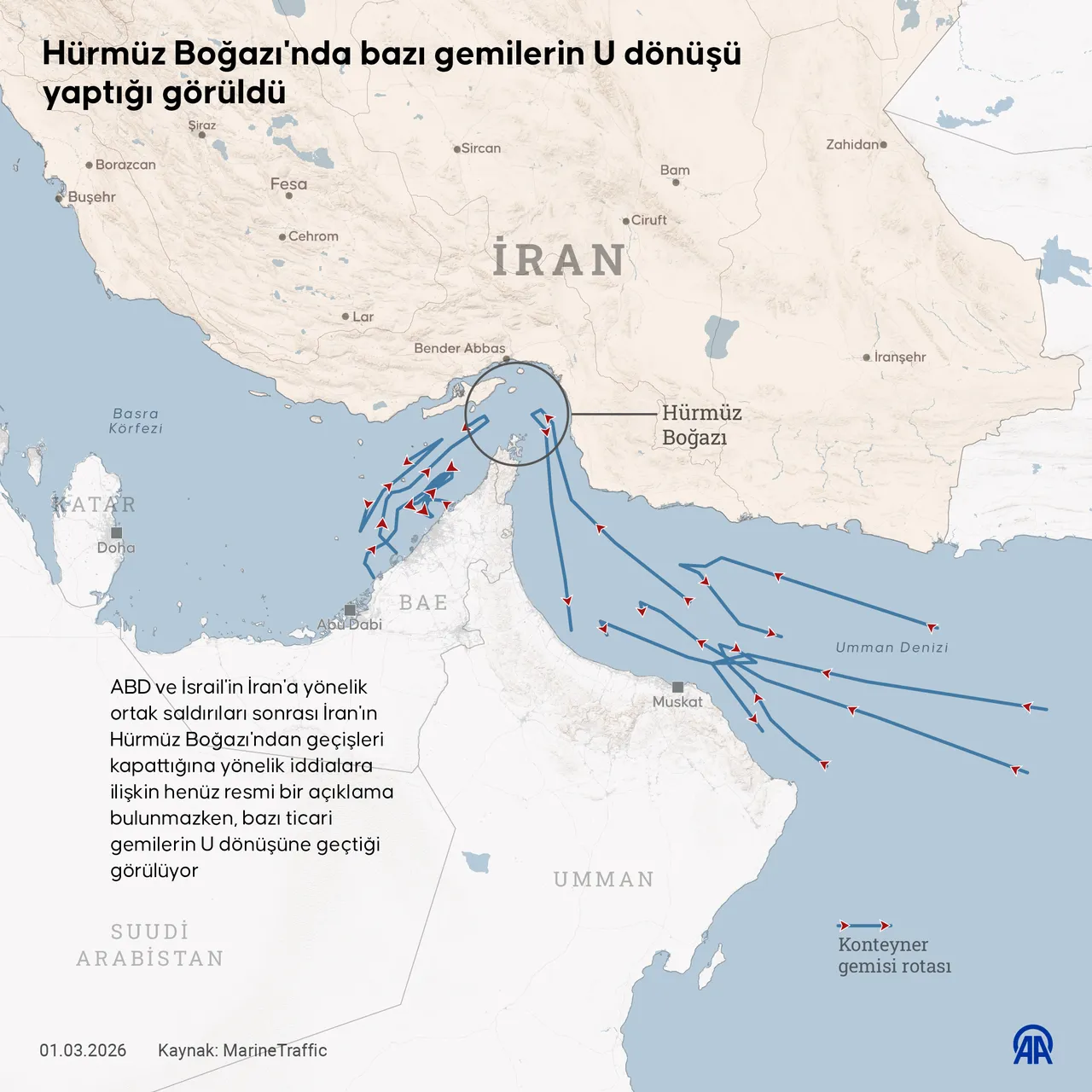 Denizlik Genel Müdürlüğü’nden Türk gemilerine ‘Hürmüz’ uyarısı: Güvenlik Seviyesi 3