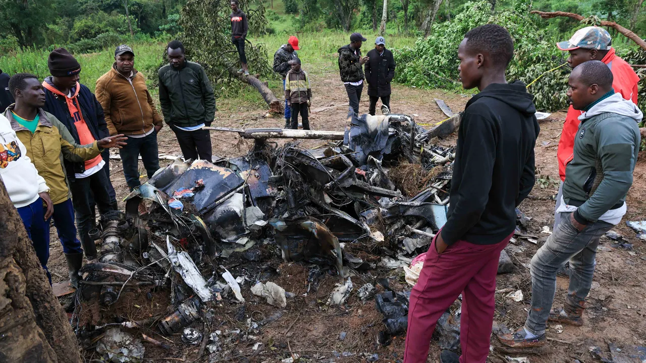 Kenya'da helikopter kazası! Aralarında bir milletvekili de vardı