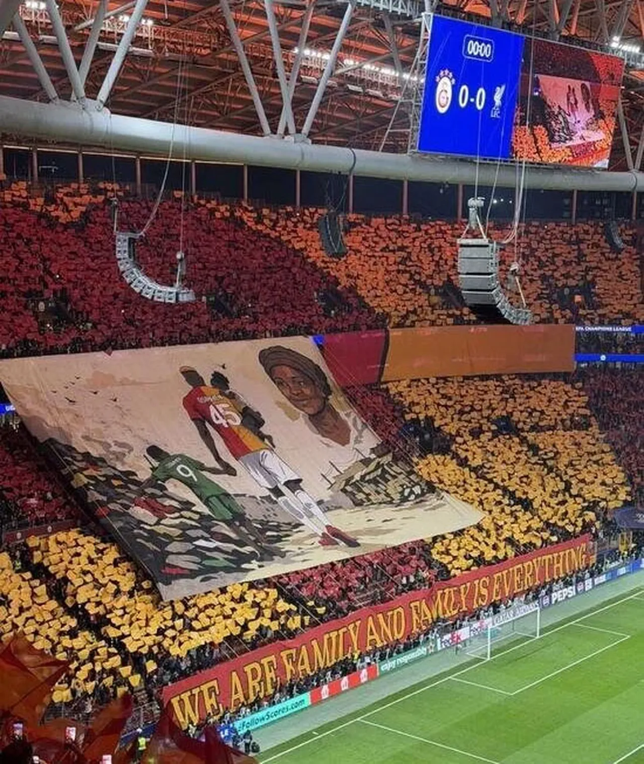 Osimhen için yapılan koreografi