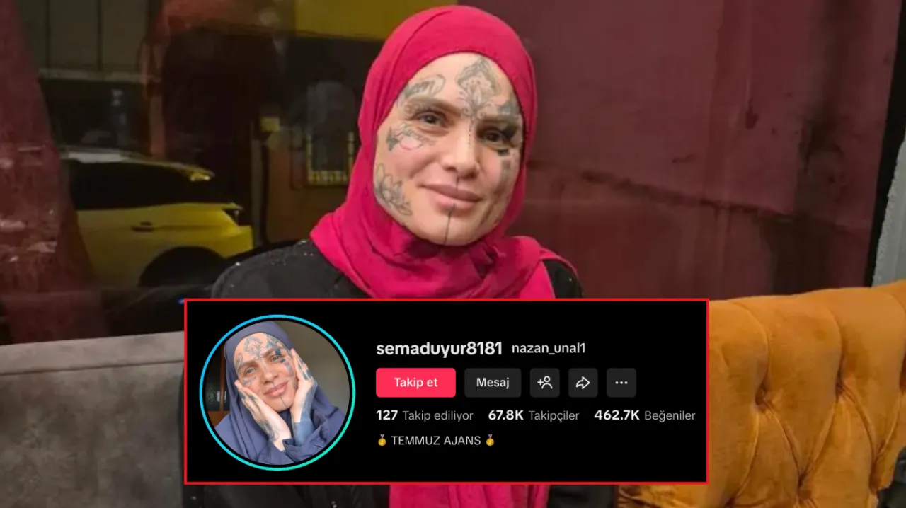 Yüzündeki dövmeleriyle tanınan Nazan Ünal TikTok fenomeni oldu! Canlı yayınlarla kısa sürede binlerce takipçiye ulaştı