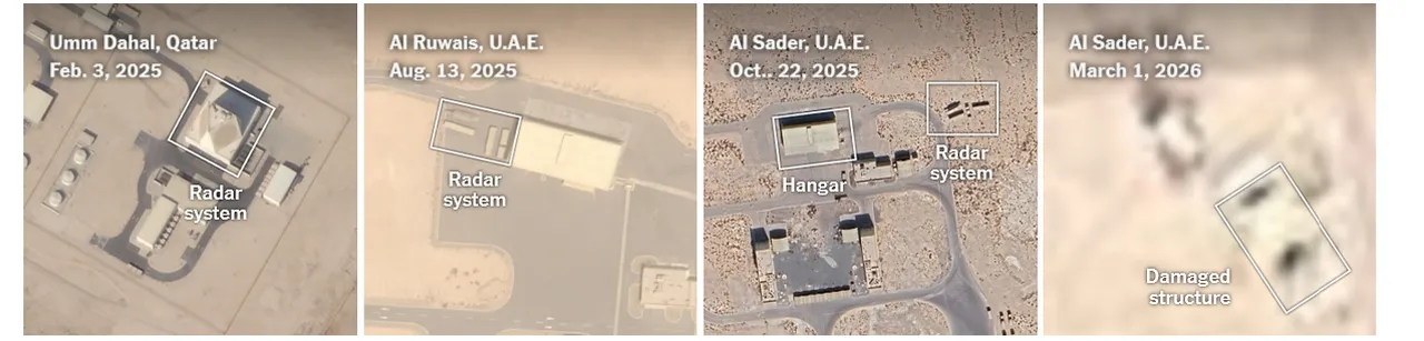 ABD'nin milyar dolarlık THAAD sistemleri çöktü! İran saldırısı uzaydan görüntülendi