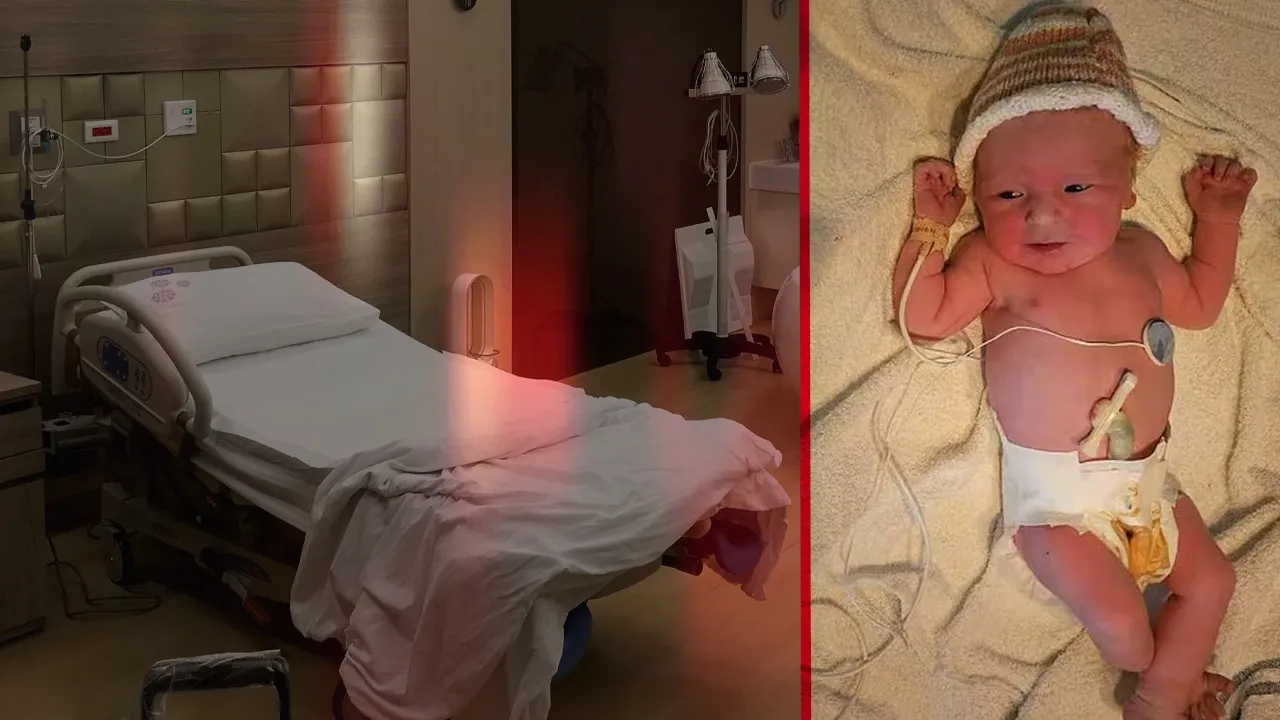 Doğumda skandal: Ebe panikle odayı terk etti, bebeği babası doğurttu