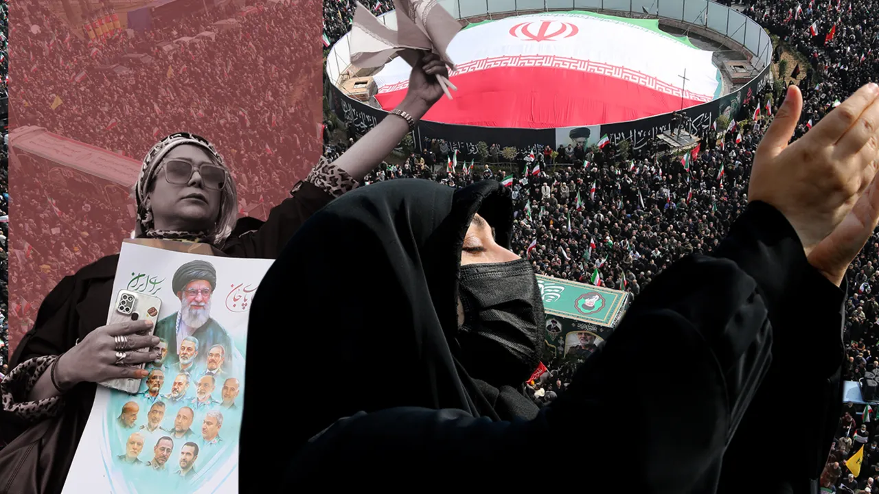 Generaller ve çocuklar yan yana: Tahran’da cenaze törenine on binler katıldı