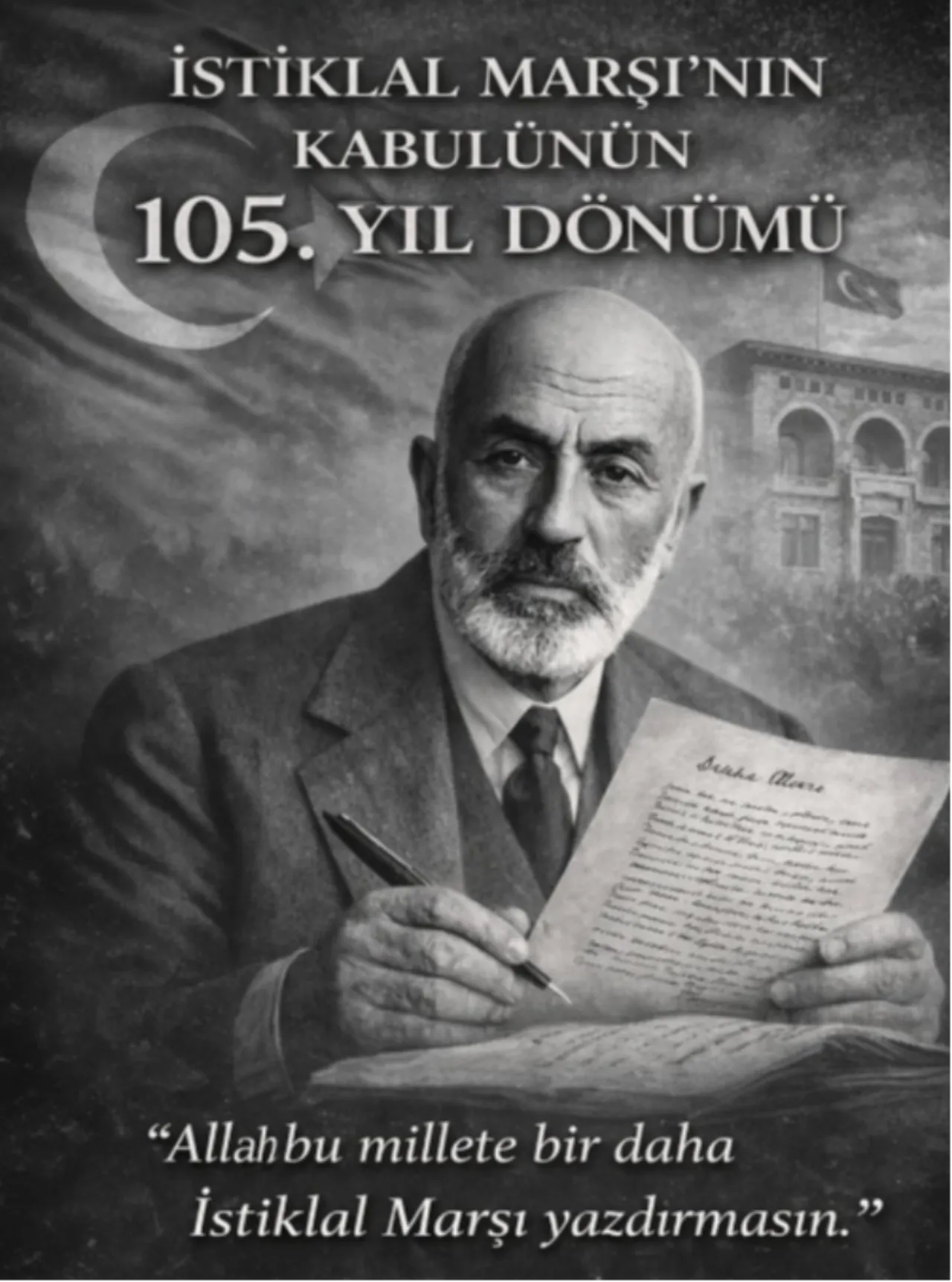 12 Mart İstiklal Marşı'nın kabul gününe özel mesajlar! Türk Bayrağı görselleri ve 12 Mart mesajları