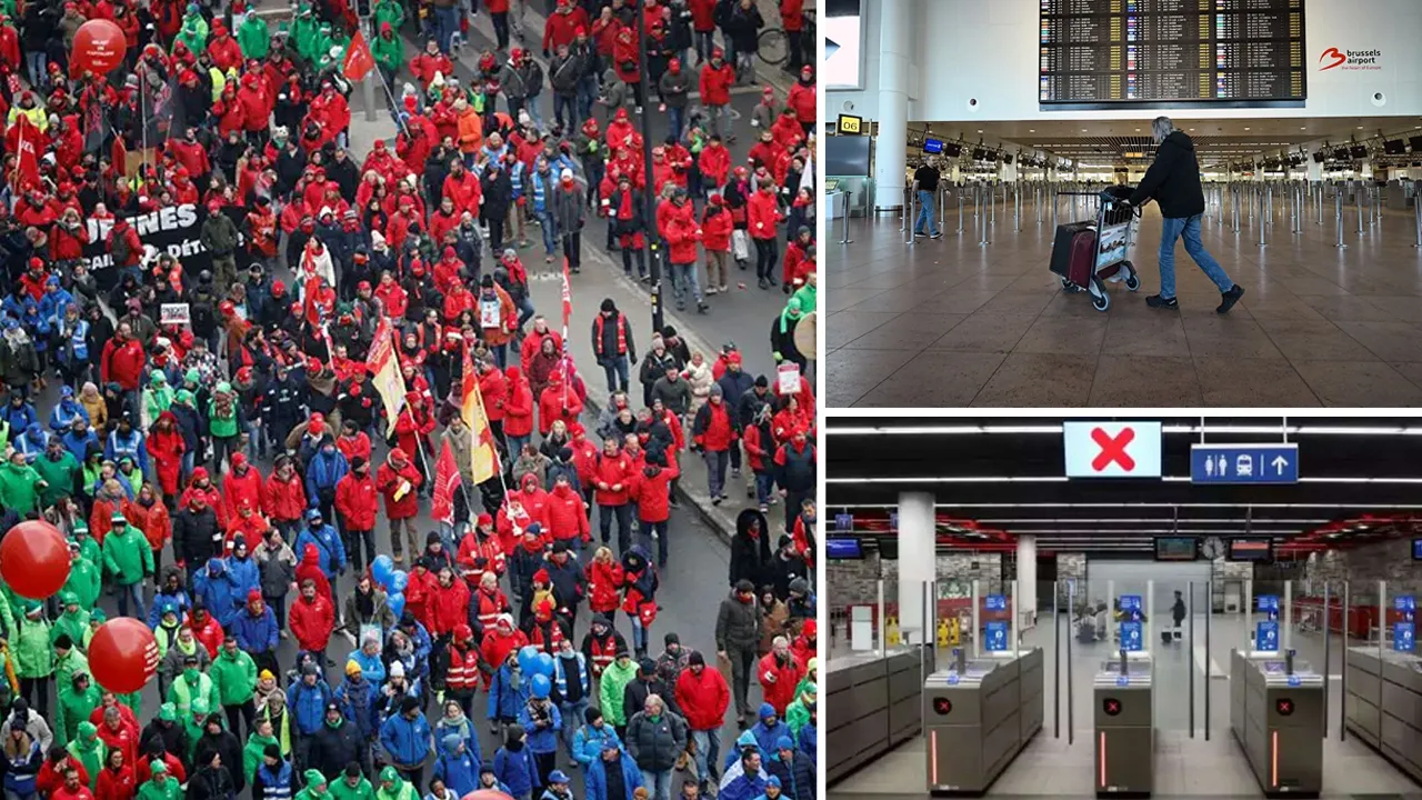 Avrupa ülkesinde grev nedeniyle hayat durdu! Toplu taşıma ve uçak seferleri iptal