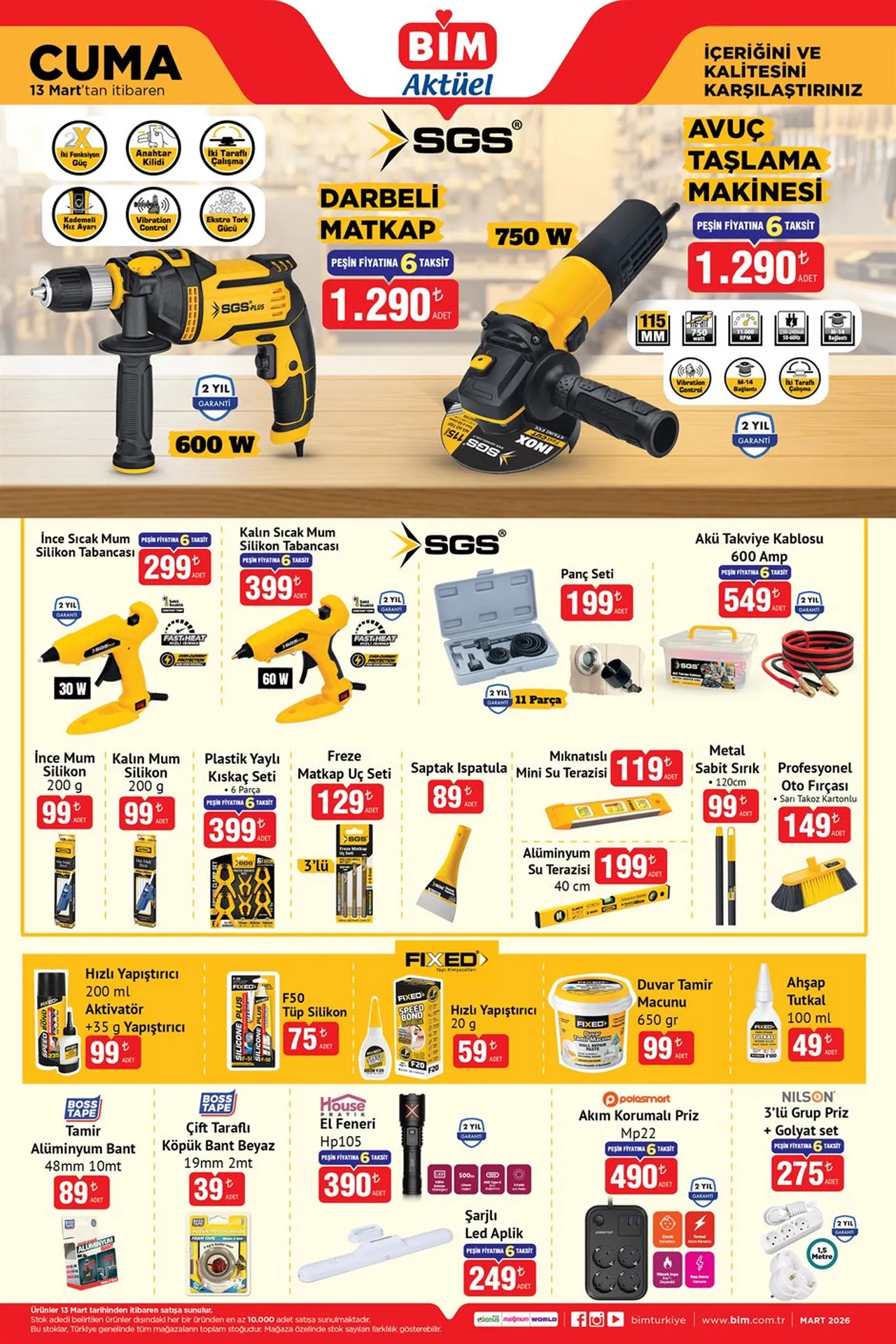 BİM aktüel 13 mart kataloğu! Bu hafta BİMe hangi ürünler gelecek?