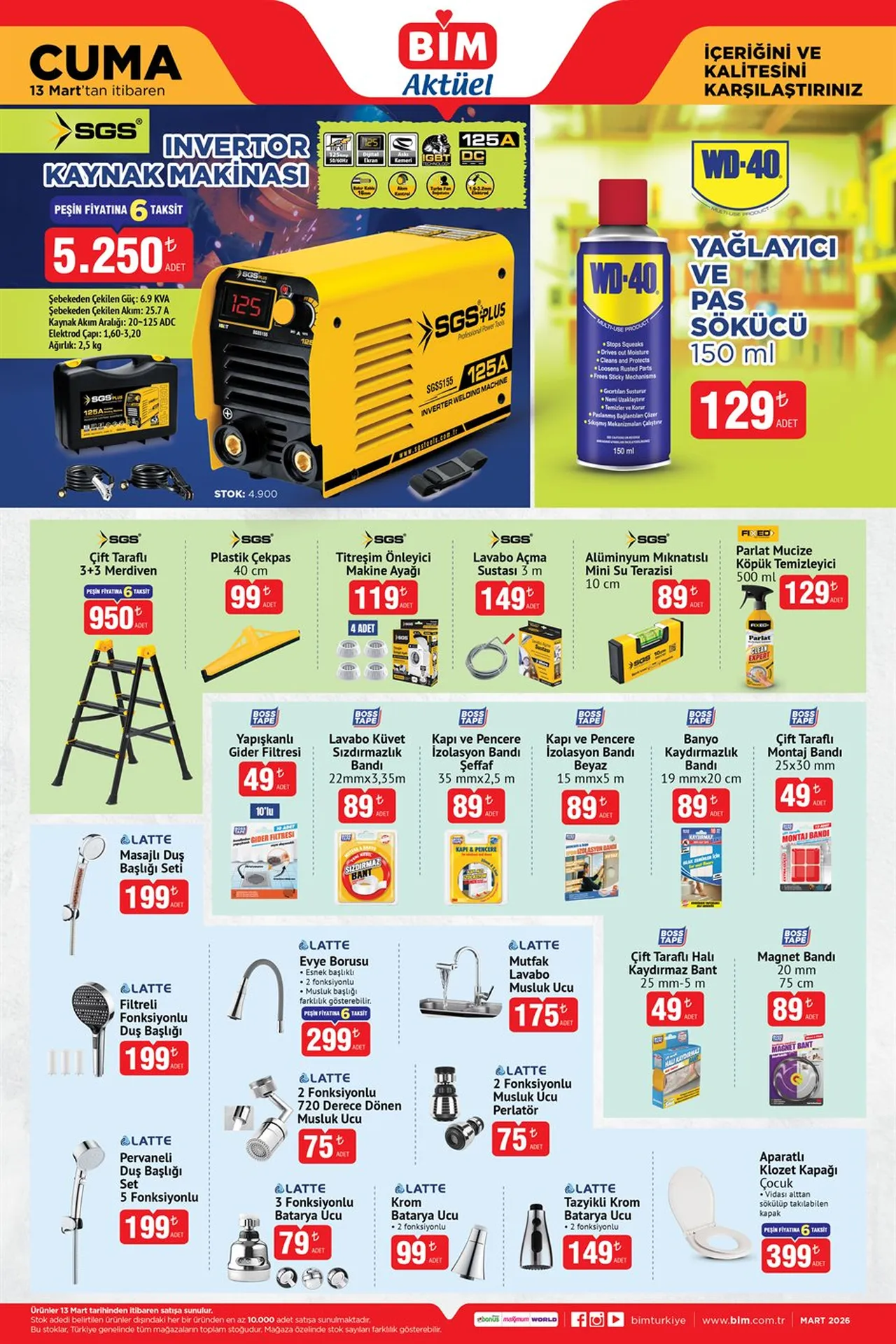 BİM aktüel 13 mart kataloğu! Bu hafta BİMe hangi ürünler gelecek?